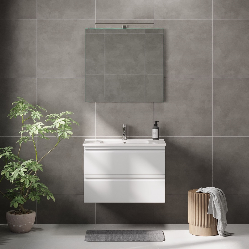 BATH DELUXE 01-080-01-58-00 - Kúpeľňové zrkadlo NORDBORG 80x75 cm