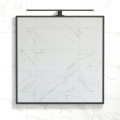 BATH DELUXE 01-080-05-02-00 - Kúpeľňové zrkadlo BORGSTED 80x80 cm čierna