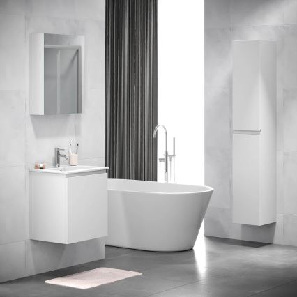 BATH DELUXE 02-050-63-01-01 - Zrkadlová kúpeľňová skrinka KENWOOD 65x50 cm matná biela