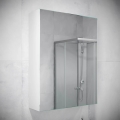 BATH DELUXE 02-050-63-01-01 - Zrkadlová kúpeľňová skrinka KENWOOD 65x50 cm matná biela