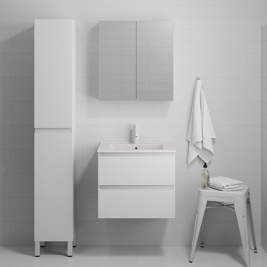 BATH DELUXE 03-060-63-01-01 - Kúpeľňová skrinka s umývadlom KENWOOD 61 cm matná biela