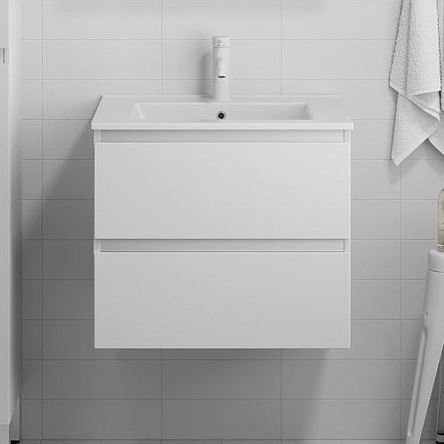 BATH DELUXE 03-060-63-01-01 - Kúpeľňová skrinka s umývadlom KENWOOD 61 cm matná biela