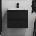 BATH DELUXE 03-060-63-02-01 - Kúpeľňová skrinka s umývadlom KENWOOD 61 cm matná čierna