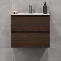 BATH DELUXE 03-060-64-84-01 - Kúpeľňová skrinka s umývadlom KENWOOD 61 cm orech