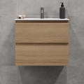 BATH DELUXE 03-060-64-86-01 - Kúpeľňová skrinka s umývadlom KENWOOD 61 cm dub