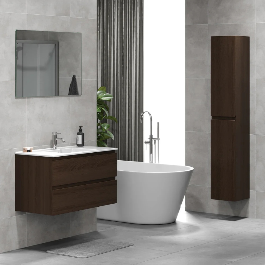 BATH DELUXE 04-030-64-84-01 - Kúpeľňová skrinka KENWOOD 186 cm orech