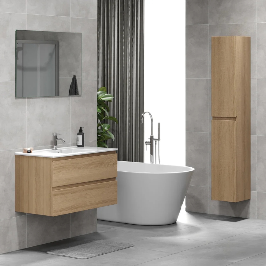 BATH DELUXE 04-030-64-86-01 - Kúpeľňová skrinka KENWOOD 186 cm dub