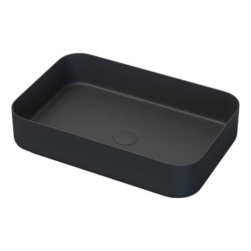 BATH DELUXE 06-052-18-02-00 - Umývadlo na dosku LJORDAL 52x34 cm nerezová oceľ/matná čierna