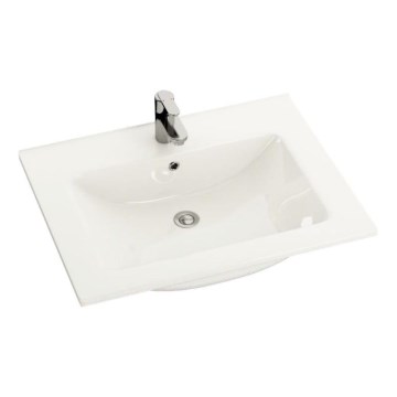 BATH DELUXE 06-060-60-11-01 - Zapustené umývadlo CHICAGO 61x46,5 cm lesklá biela