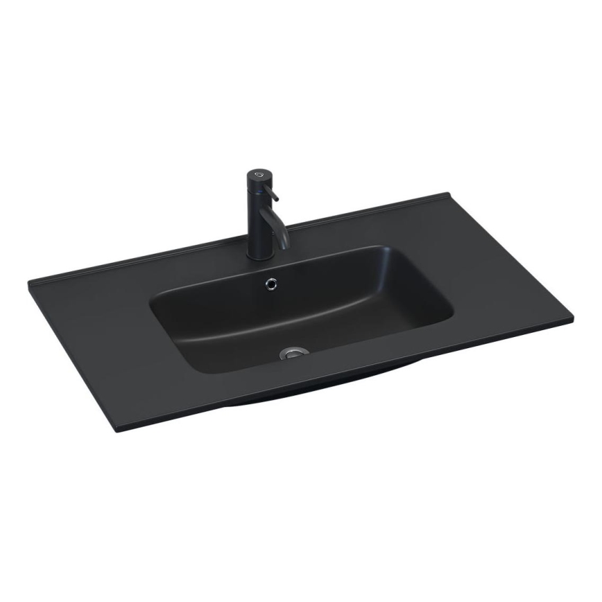 BATH DELUXE 06-080-27-02-00 - Zabudované umývadlo HYGE 81x46 cm keramika/čierna