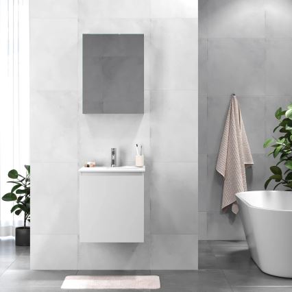 BATH DELUXE 09-050-63-01-01 - Kúpeľňová skrinka s umývadlom KENWOOD 51 cm matná biela