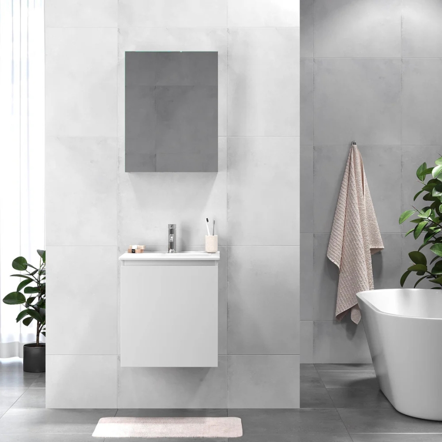 BATH DELUXE 09-050-63-01-01 - Kúpeľňová skrinka s umývadlom KENWOOD 51 cm matná biela