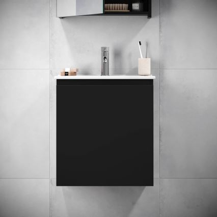 BATH DELUXE 09-050-63-02-01 - Kúpeľňová skrinka s umývadlom KENWOOD 51 cm matná čierna