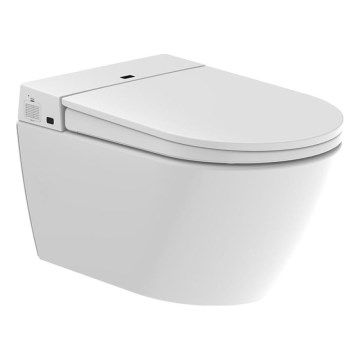 BATH DELUXE 21-040-02-11-00 - Závesné WC s bidetom a sedátkom SoftClose TISVILDELEJE 1600W/230V biela + diaľkové ovládanie