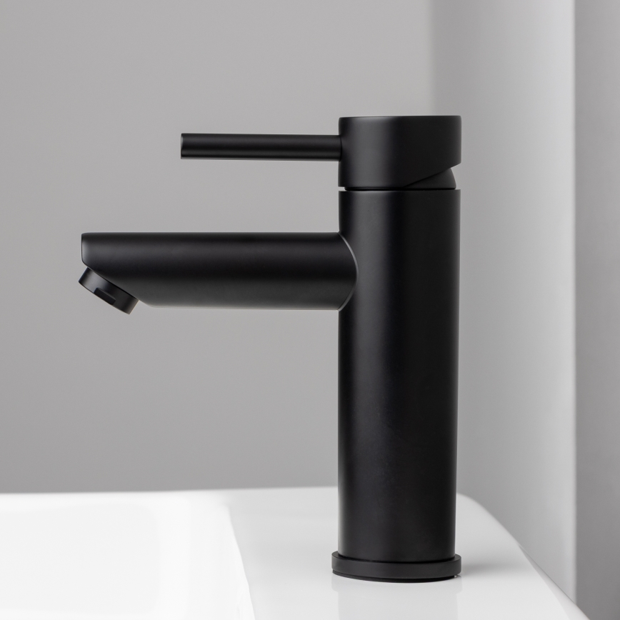 BATH DELUXE 28-017-03-02-02 - Umývadlová batéria RINGSTED 17,8 cm matná čierna