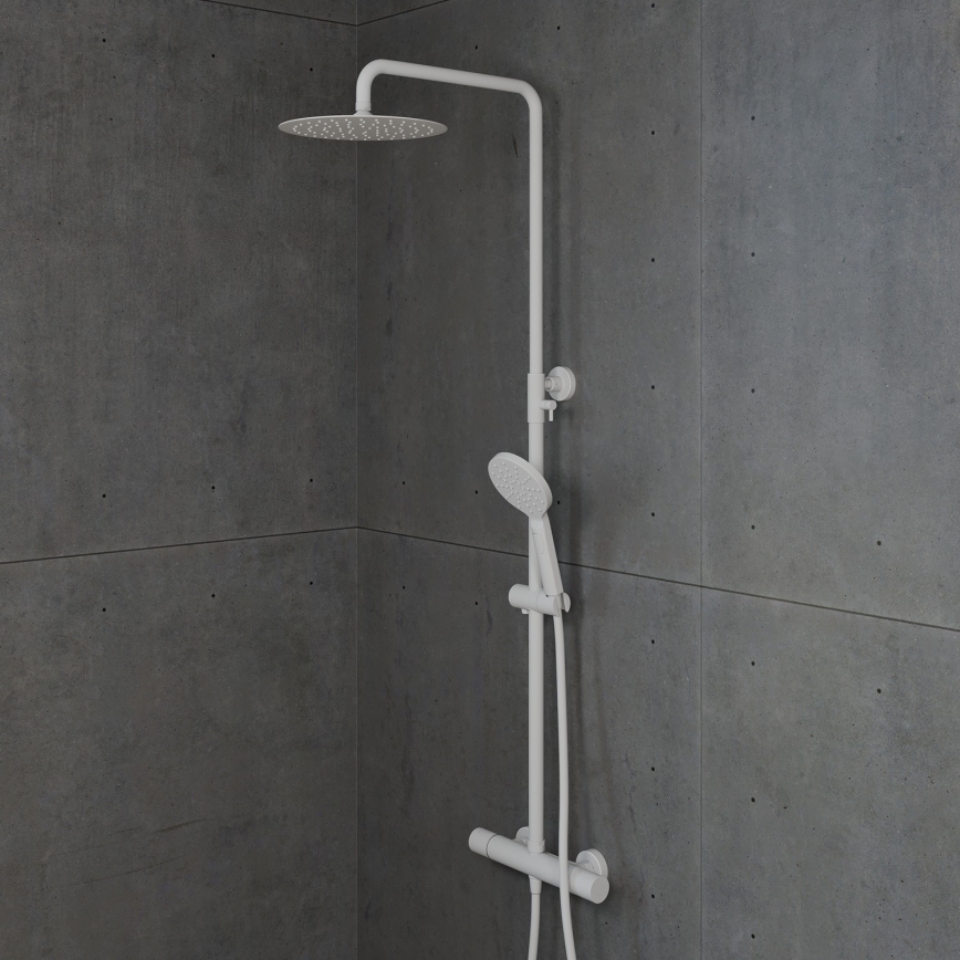 BATH DELUXE 31-120-05-01-00 - Sprchová súprava s termostatickou batériou DRAGOR matná biela