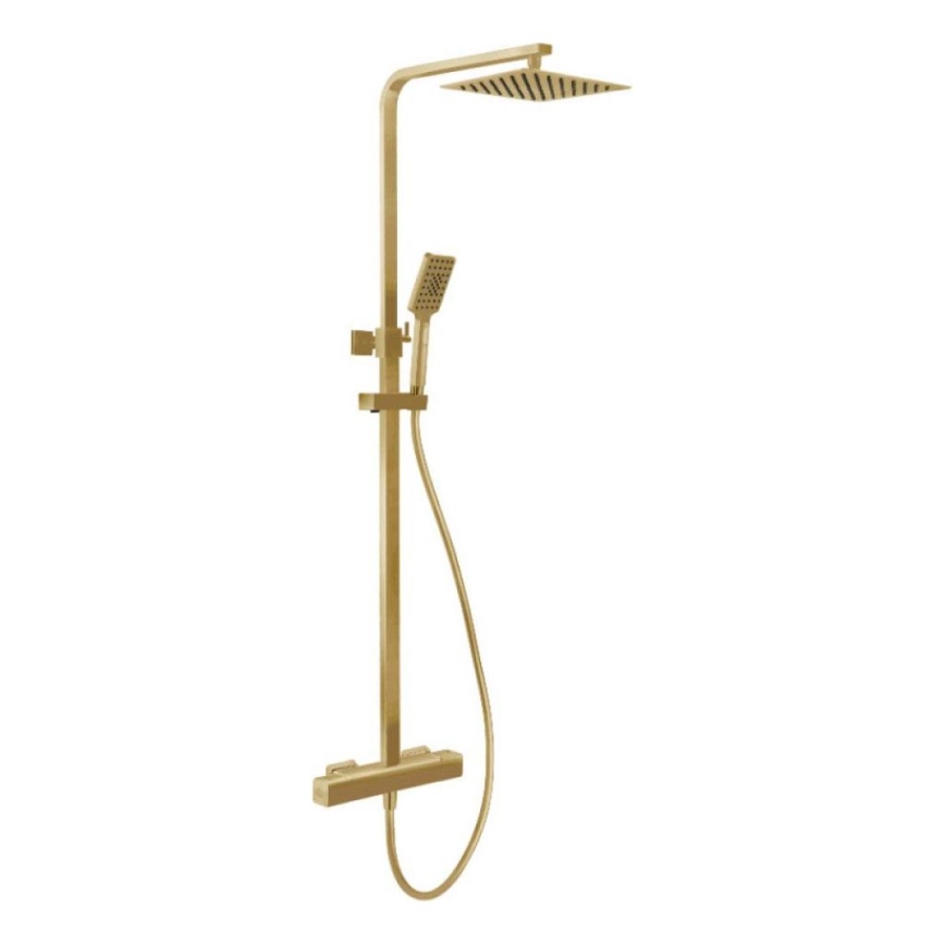 BATH DELUXE 31-120-06-70-00 - Sprchová sada s termostatickou batériou NAESBY kefovaná mosadz