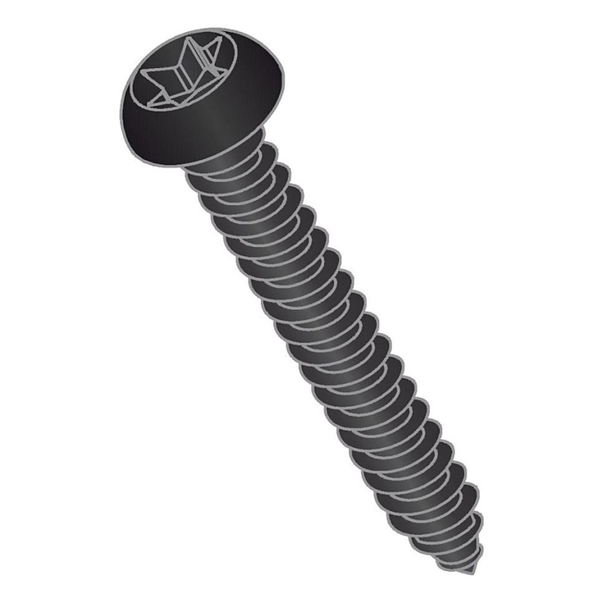 BATH DELUXE 54-045-00-02-12 - SADA 50x Skrutky pre akustické panely T25 4,6x45 mm lakovaná čierna