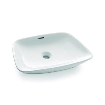 Bathco 0091 - Umývadlo na dosku ANABEL 50x36 cm porcelán/biela