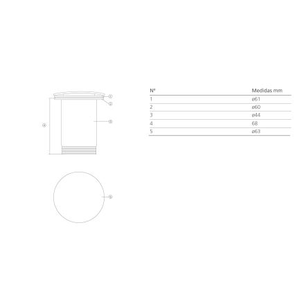 Bathco 0212MT - Umývadlová výpusť CLICK-CLACK bez prepadového otvoru, priemer 6 cm, lesklý chróm/matná biela