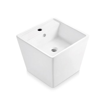 Bathco 4059 - Umývadlo na dosku GENOVA 42x42 cm porcelán/biela