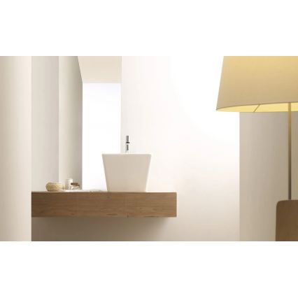 Bathco 4059 - Umývadlo na dosku GENOVA 42x42 cm porcelán/biela