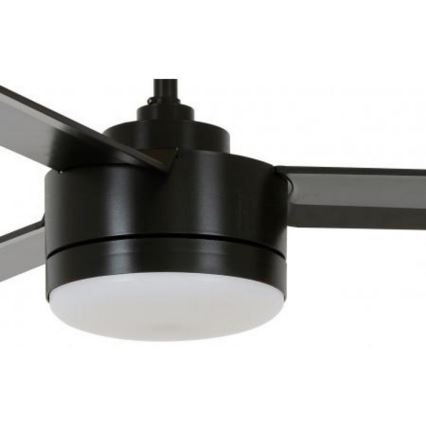 BAYSIDE 213033 - LED Stropný ventilátor LAGOON GX53/17W/230V čierna + diaľkové ovládanie