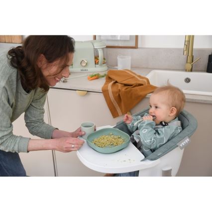 Beaba - Detská jedálenská sada šalviová zelená 4 ks