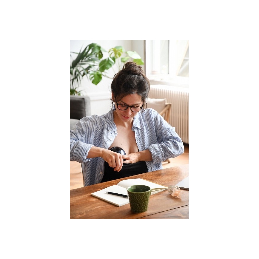 Beaba - Elektrická odsávačka materského mlieka HANDS-FREE 180 ml 1300 mAh modrá