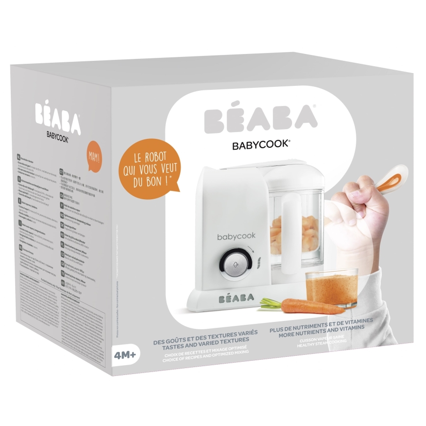 Beaba - Parný varič s mixérom BABYCOOK biela