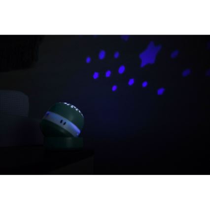 Beaba - projektor s melódiou PIXIE, USB/5V, 1300 mAh, zelený