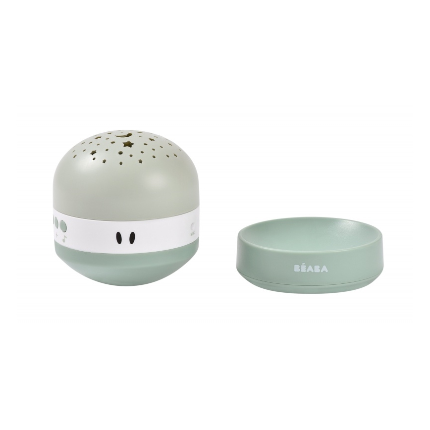 Beaba - projektor s melódiou PIXIE, USB/5V, 1300 mAh, zelený