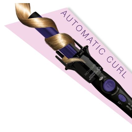 Bellissima 11307 - Rotačná kulma na vlasy RICCI&CURL 230V čierna/fialová