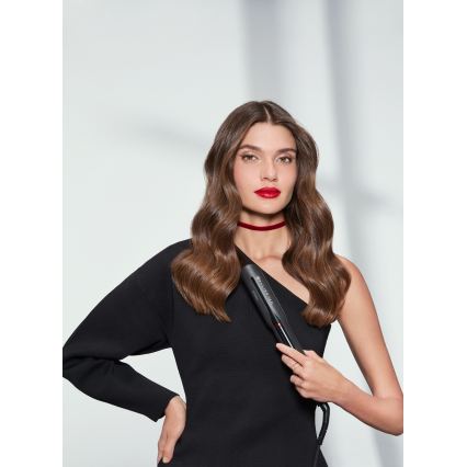 Bellissima 11948 - Infračervená žehlička na vlasy s LCD displejom 60W/230V čierna