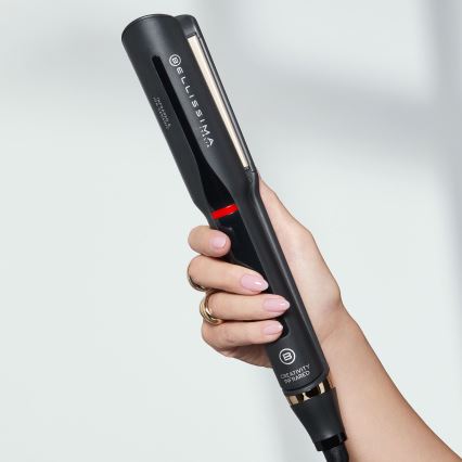 Bellissima 11948 - Infračervená žehlička na vlasy s LCD displejom 60W/230V čierna