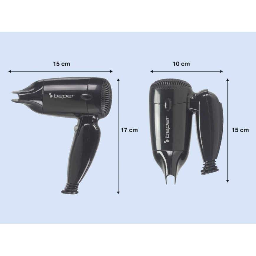 Beper - Cestovný fén 1200W/230V