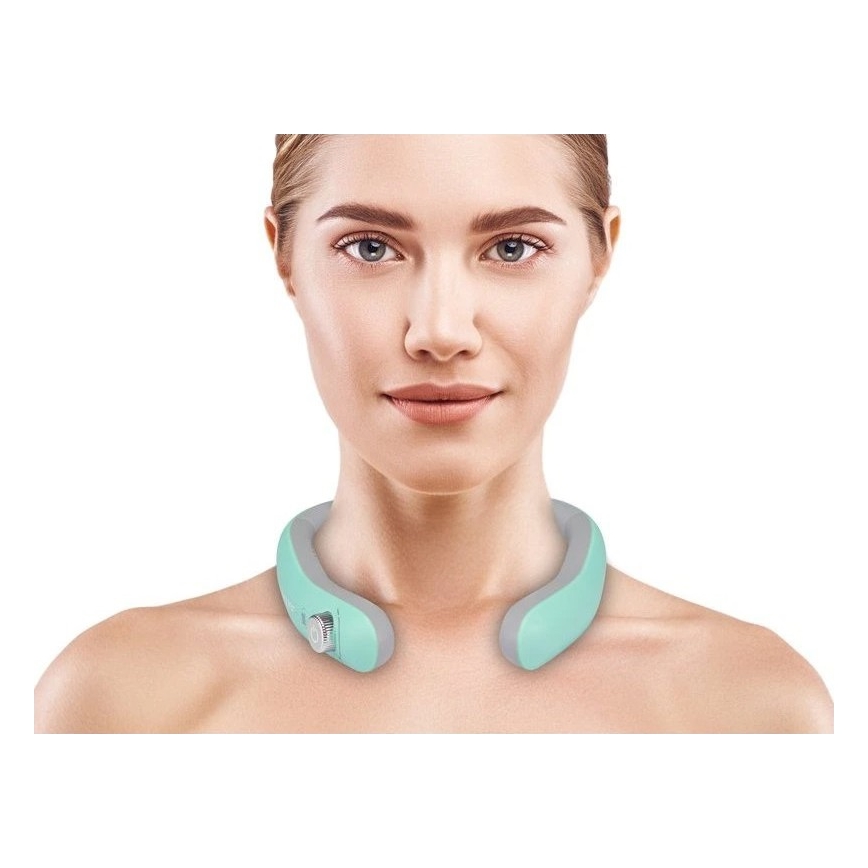 Beper - Nabíjací EMS masážny prístroj na krk 5V/900 mAh mintová
