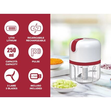 Beper - Nabíjateľný sekáčik 30W/5V 1500 mAh 250 ml