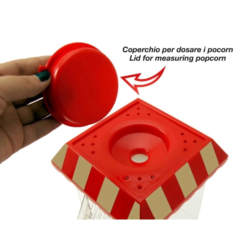 Beper - Popkornovač 1200 W/230 V, červený