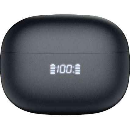 Bezdrôtové slúchadlá s ANC+ENC 300 mAh + 2x 40 mAh čierne