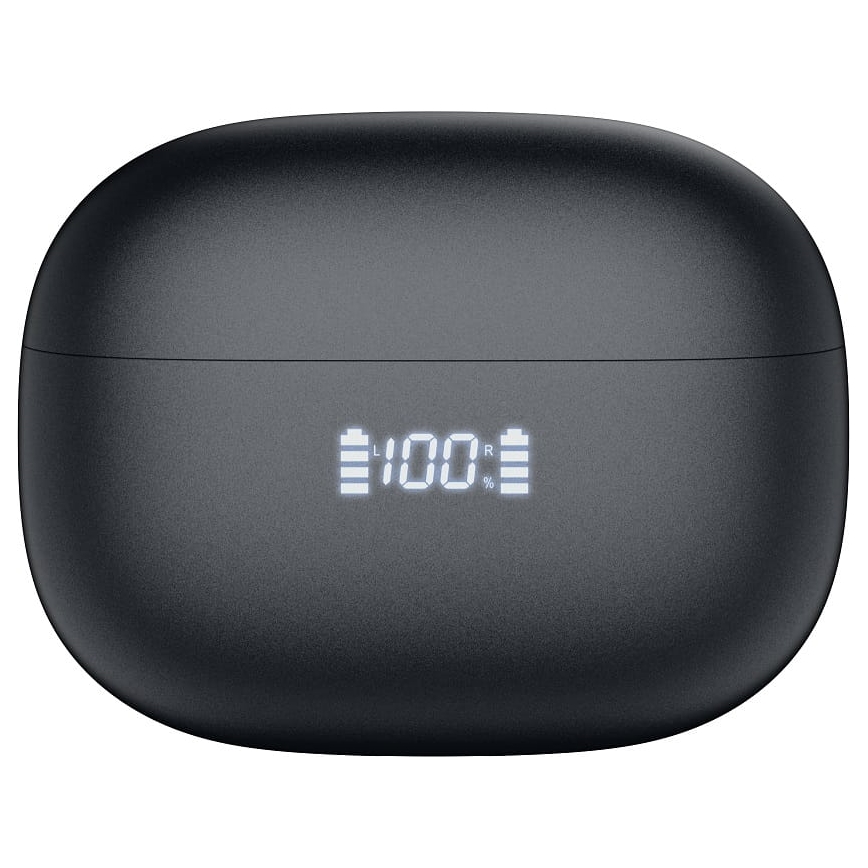 Bezdrôtové slúchadlá s ANC+ENC 300 mAh + 2x 40 mAh čierne