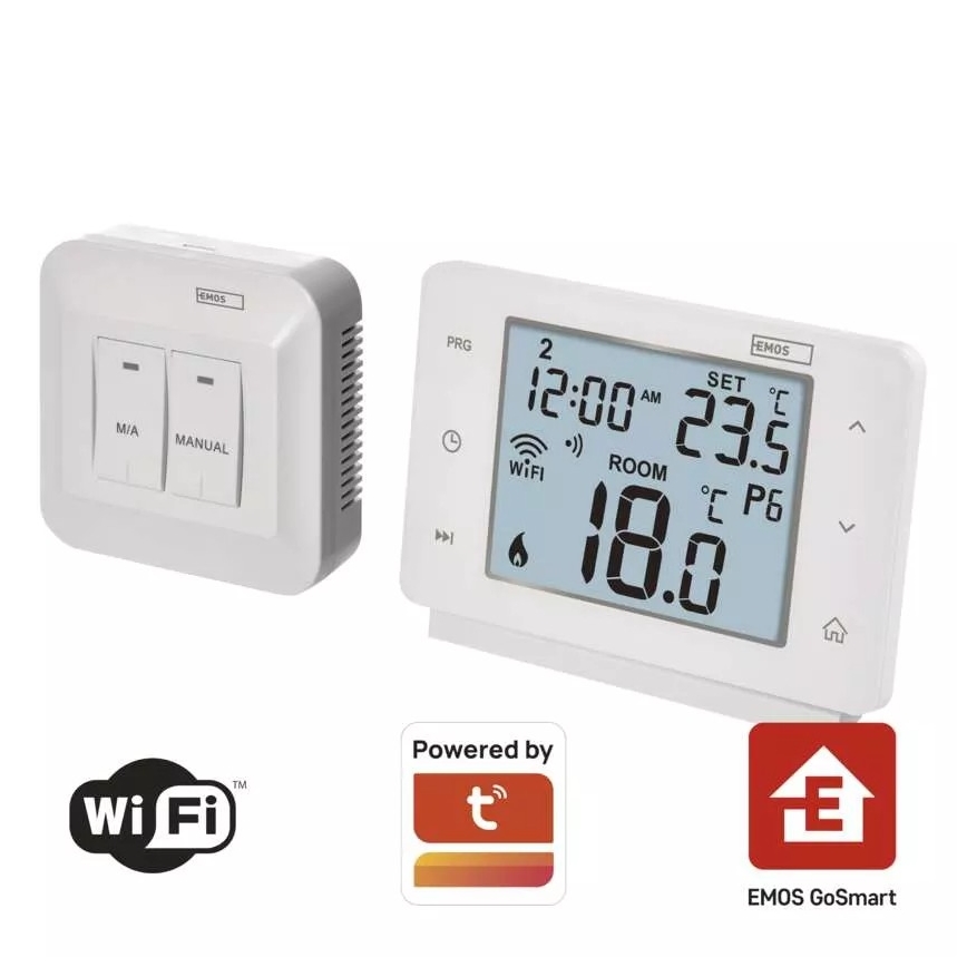 Bezdrôtový digitálny termostat GoSmart 230V/16A Wi-FI Tuya