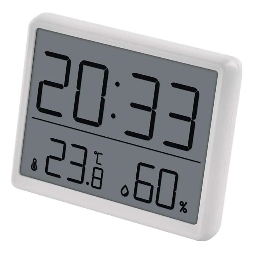Bezdrôtový teplomer s vlhkomerom 1xCR2032 biela