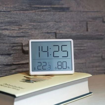 Bezdrôtový teplomer s vlhkomerom 1xCR2032 biela