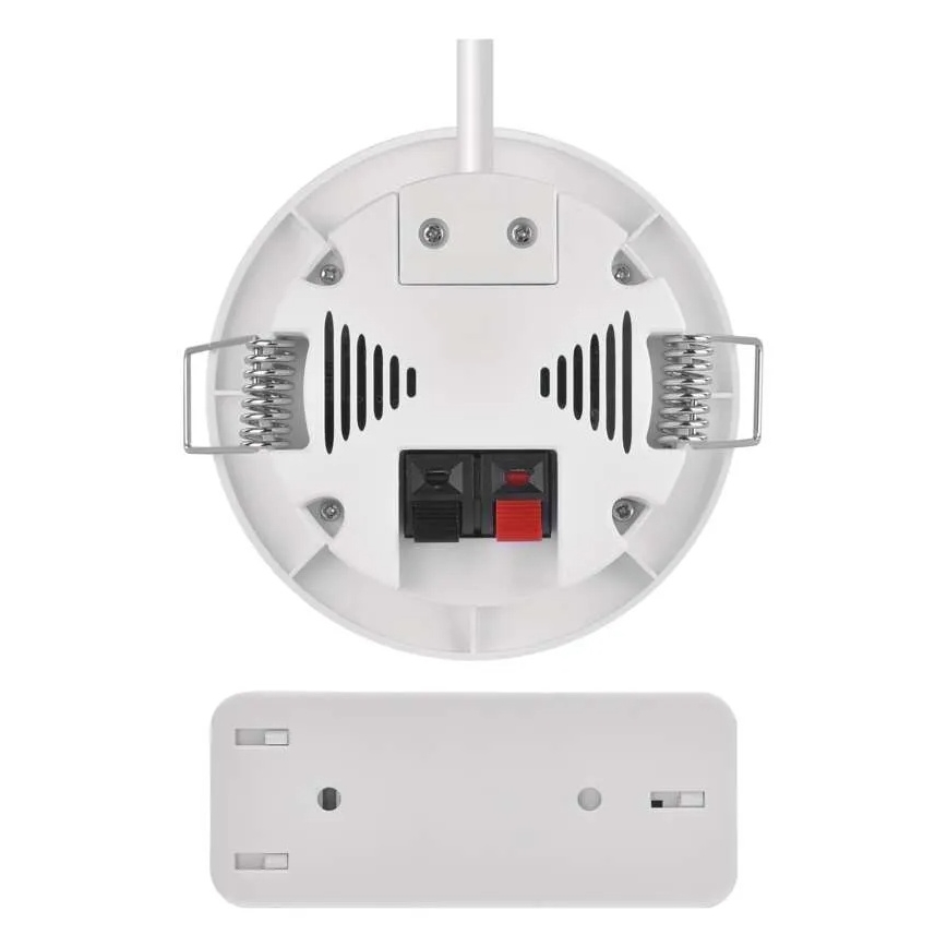 Bezdrôtový vstavaný zvonček 230V + 1xCR2032 biely