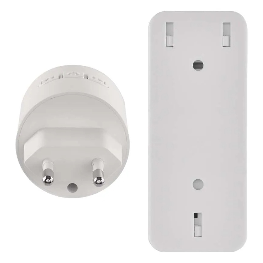 Bezdrôtový zvonček do zásuvky 230V + 1xCR2032 biely