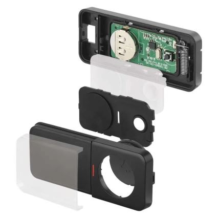 Bezdrôtový zvonček do zásuvky 230V + 1xCR2032 čierna