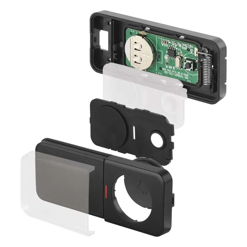 Bezdrôtový zvonček do zásuvky 230V + 1xCR2032 čierna