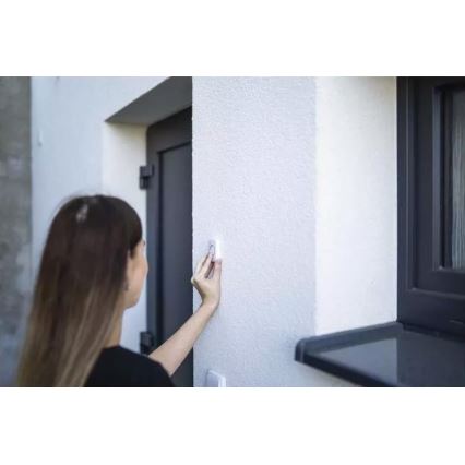 Bezdrôtový zvonek do zásuvky 230V + 1xCR2032 IP44 biela