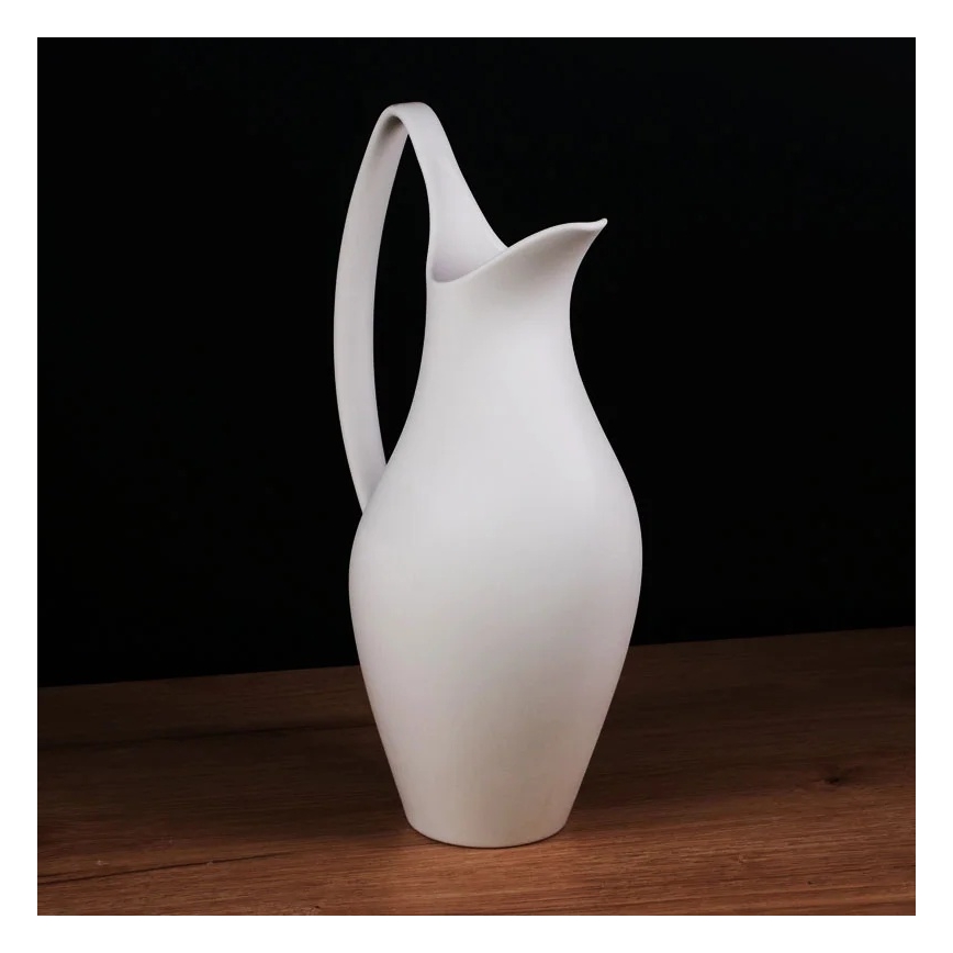 Biela keramická váza 33x17x19 cm